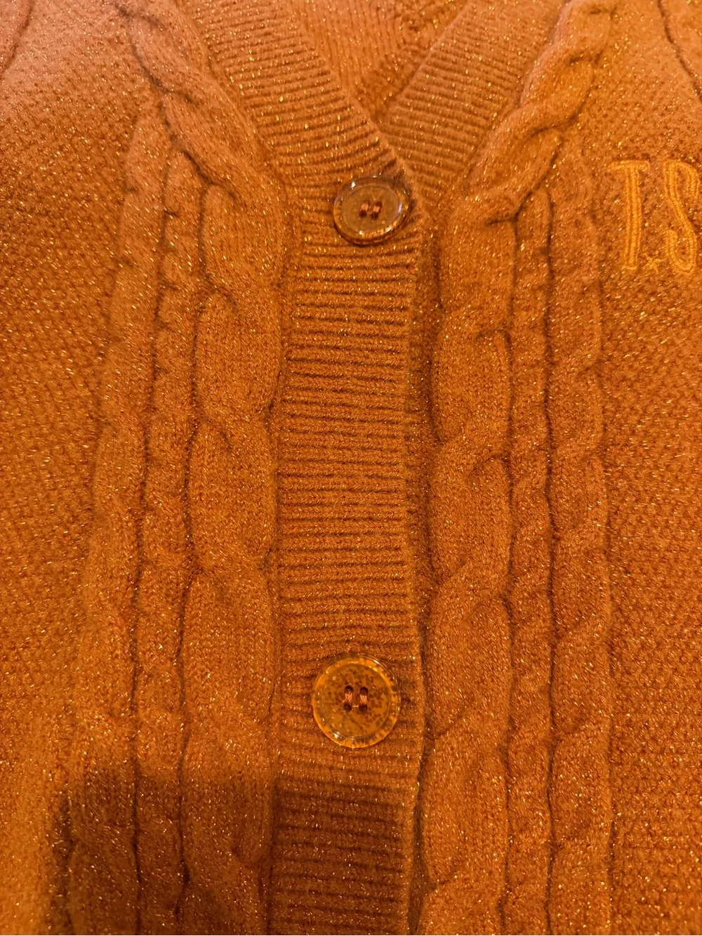 Taylor Swift Life of a Showgirl Orange Cardigan XS/S Official Merch